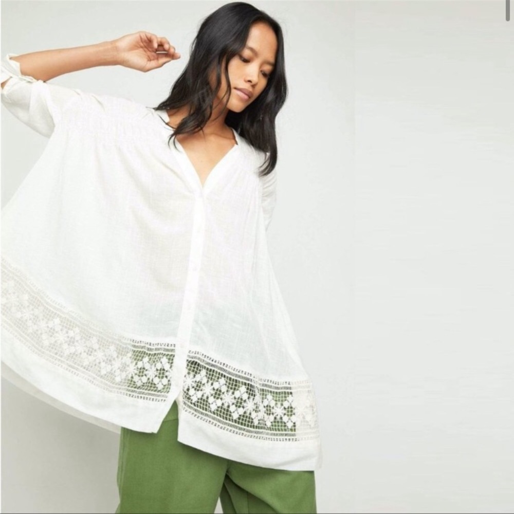 NWOT Free People Green Gardens Tunic XS